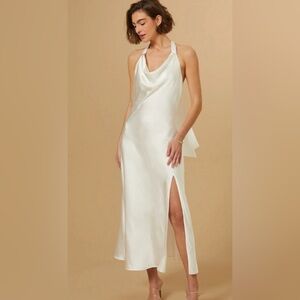 Altr’d State Daphne Satin Midi Dress